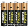 Lot de 4 piles Alcaline LR6 AA Duracell