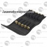 Etui en nylon noir pour 10 cartouches calibre 12 ou 20
