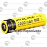 Accus Li-ion 18650 Nitecore 2600 mAh