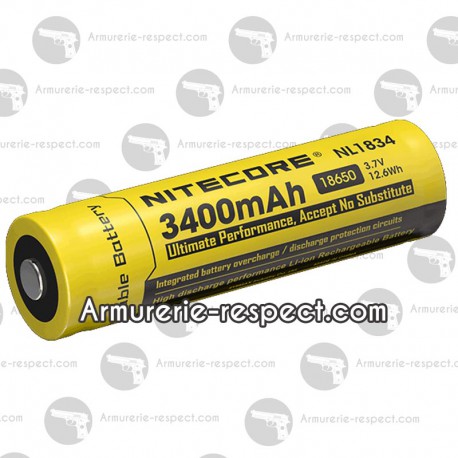 Accu Li-ion 18650 Nitecore en 3400 mAh