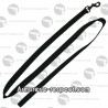 Laisse en nylon noir 150 cm