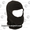 Cagoule polaire noire avec élastique 1 trou