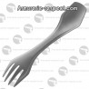 Fourchette cuillère et couteau 3 en 1 en titane Spork