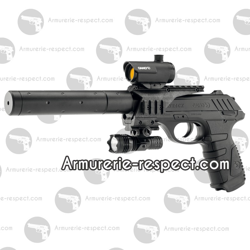 Gamo PT85 pistolet à plombs et BB blowback - Armurerie Respect The Target  SARL