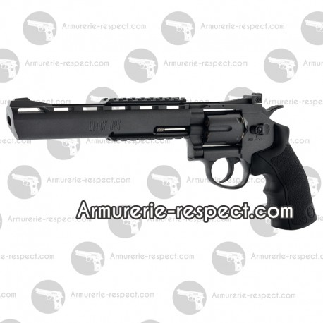 Revolver Black Ops 8" noir à billes d'acier 4.5 mm full métal