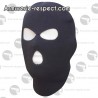 Cagoule noire 3 trous en acrylique
