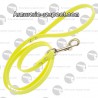 Laisse jaune en biothane pour chien