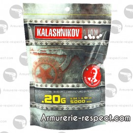 Billes 0,20gr KALASHNIKOV sac de 5000 billes