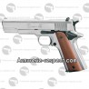 Pistolet d'alarme Chiappa 911 nickel crosse bois