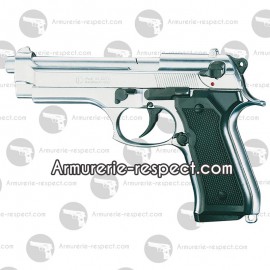 Pistolet d'alarme Beretta 92 nickel Chiappa 9 mm