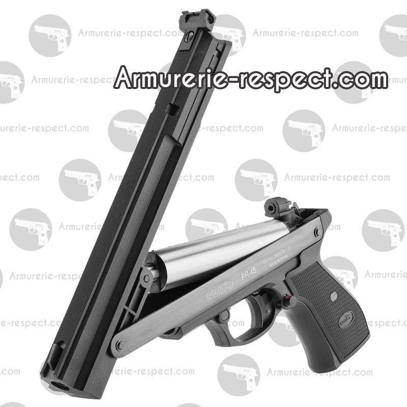 Pistolet air comprimé Gamo PR-45 - Cal. 4,5 mm - Pistolets à air comprimé /  CO2