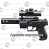 Walther Night Hawk avec viseur point rouge et silencieux