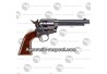 Revolver Colt simple action Army 45 Noir - 4.5 mm Diabolos Pistolet Colt simple action Army 45 Noir