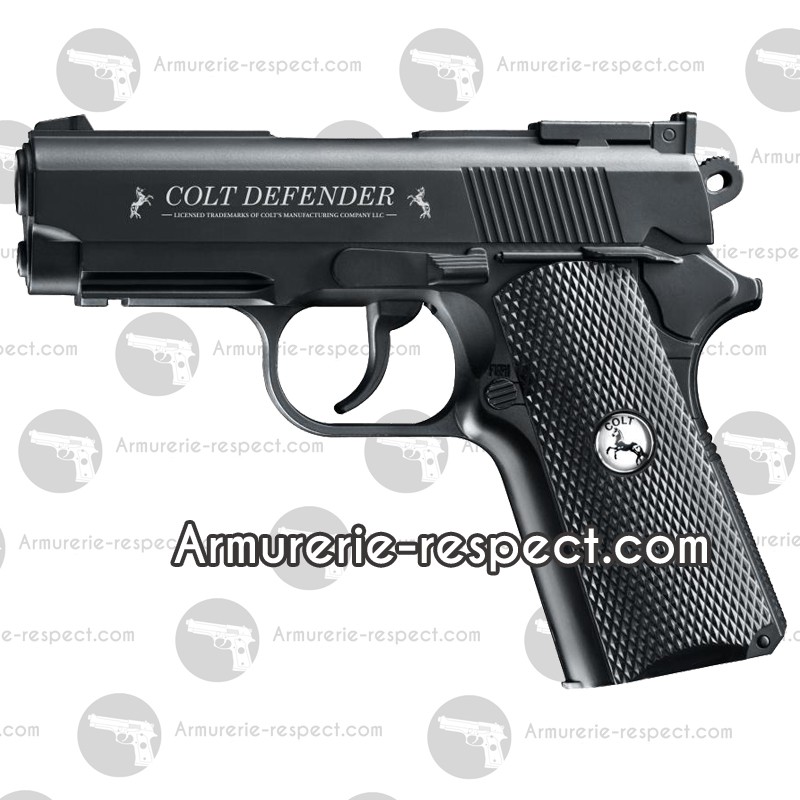 Colt Defender full métal pistolet à billes d'acier et Co2 - Armurerie  Respect The Target SARL