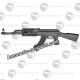 KALASHNIKOV AK 47 Tactical crosse elec 6mm (+bat