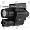 Lampe avec laser RTI pour rail Picatinny