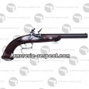 Pistolet à poudre noire Le Page à silex canon rayé cal 44