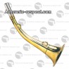 Corne en laiton poli de 30 cm