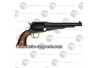 Revolver à poudre noire cal 44 Remington pattern Pedersoli Target 