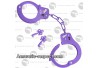 Paire de menottes violettes Perfecta HC160 avec 2 clefs