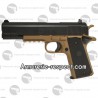 Colt 1911 tan et noir version lourde airsoft spring
