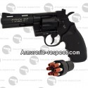 Colt python noir 6 pouces avec 6 douilles alu Co2