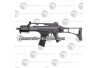 Réplique airsoft SLV36 électrique style G36 full auto avec batterie et chargeur