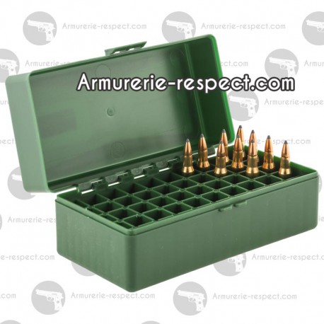 Boîte pour ranger 50 cartouches 222/223 Megaline