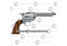 Revolver Legends Western réplique airsoft 5.5 pouces nickel