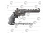 Airsoft Dan Wesson revolver 6" silver Co2