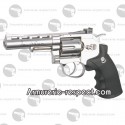 Dan Wesson ASG revolver airsoft nickel 4" grip noir