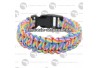 Bracelet de survie paracorde Arc en ciel 25 cm
