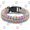 Bracelet de survie paracorde Arc en ciel 25 cm