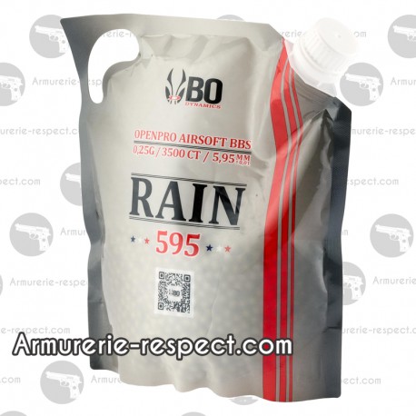 BB BILLES 0.25 RAIN- BO-3500 RDS / 0.25g (10 sachets)