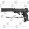 HK USP Tactical noir full auto avec silencieux électrique