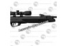 Gamo Black Shadow + lunette 4x32 carabine 4.5 mm