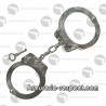 Menottes de police OTAN en métal gris avec clef