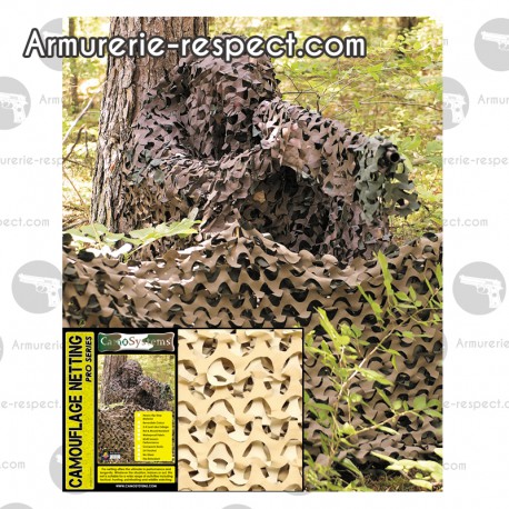 Filet de camouflage Crazy 2.4x6 mètres desert