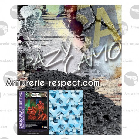 Filet de camouflage Crazy camo 2.4x3 mètres skyblue