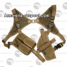 Holster d'épaule coyote pour pistolet ou revolver