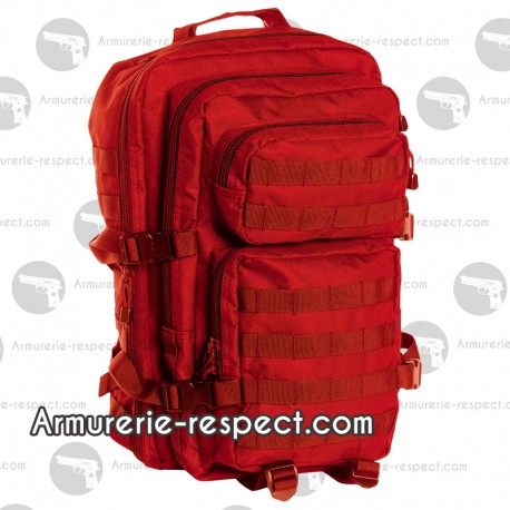 Grand sac à dos rouge sécurité 36 litres