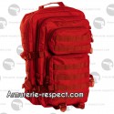 Grand sac à dos rouge sécurité 36 litres