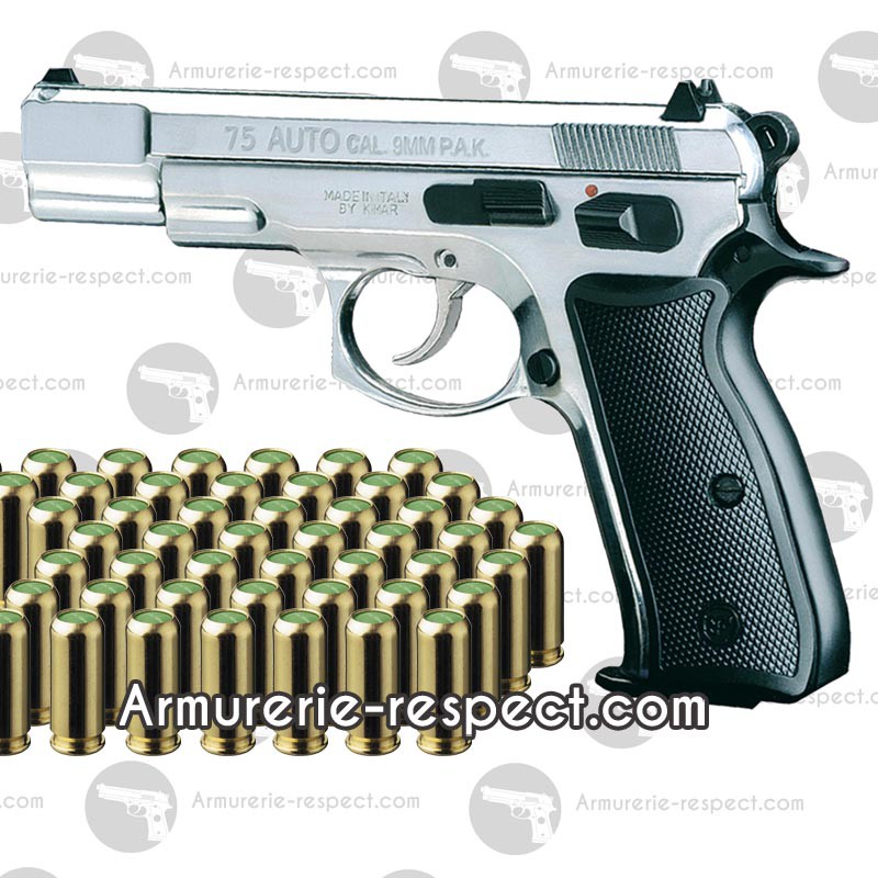 50 cartouches à blanc pour pistolet - Armurerie Respect The Target SARL