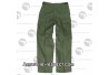 Pantalon US vert coupe large avec poches