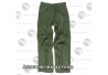 Pantalon US vert coupe large avec poches