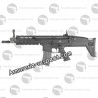 FN Scar noir AEG avec batterie et chargeur
