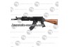 Kalashnikov AK74N Tac Mod A full métal réplique AEG
