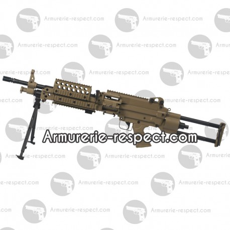 Minimi FN MK46 airsoft AEG full métal Desert