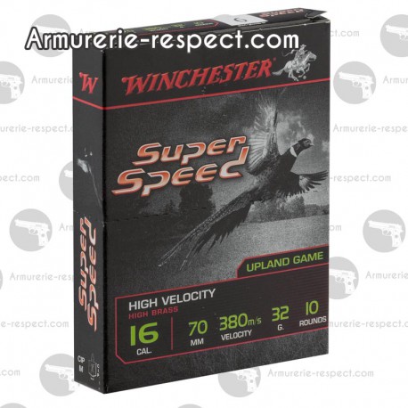 10 cartouches Winchester super speed 16/70