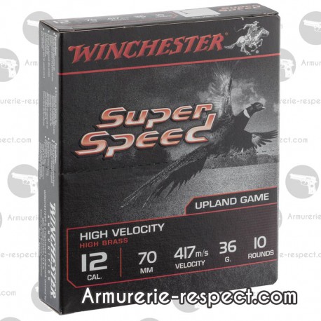 10 cartouches Winchester super speed 12/70